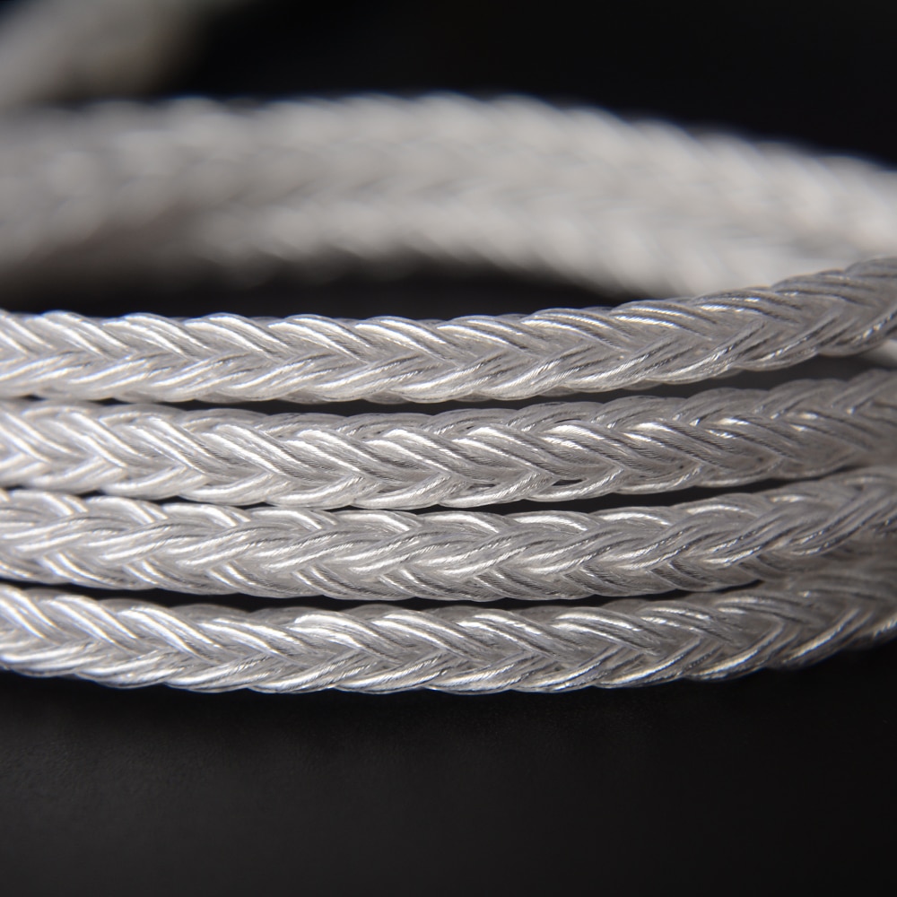 NICEHCK C16-1 16 Cores Silver Plated Cable 3.5/2.5/4.4mm Plug MMCX/2Pin/QDC/NX7 For TFZ KZCCA ZSX C12 NICEHCK NX7 PRO BL-03