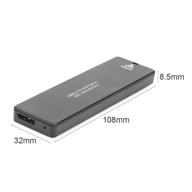 M2 Hdd Ssd Case Ngff Sata M.2 Naar Usb 3.0 Ssd Harde Schijf Case M2 2242 2260 2280 Externe Harde schijf Behuizing Voor Ngff Sata Ssd