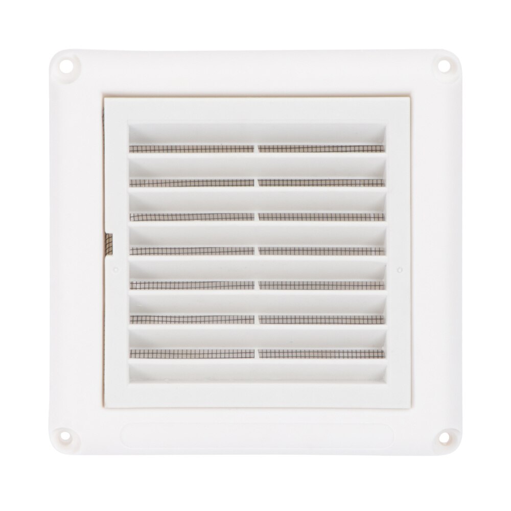 1PC Air Vent Ventilation Grill Cover Wall Ceiling Mounted Vent Built-in Fly Screen Mesh for Bathroom Office Home (White, 100mm): White 100MM