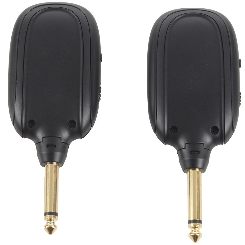 UHF Guitar Wireless System Transmitter Receiver Built-in Rechargeable