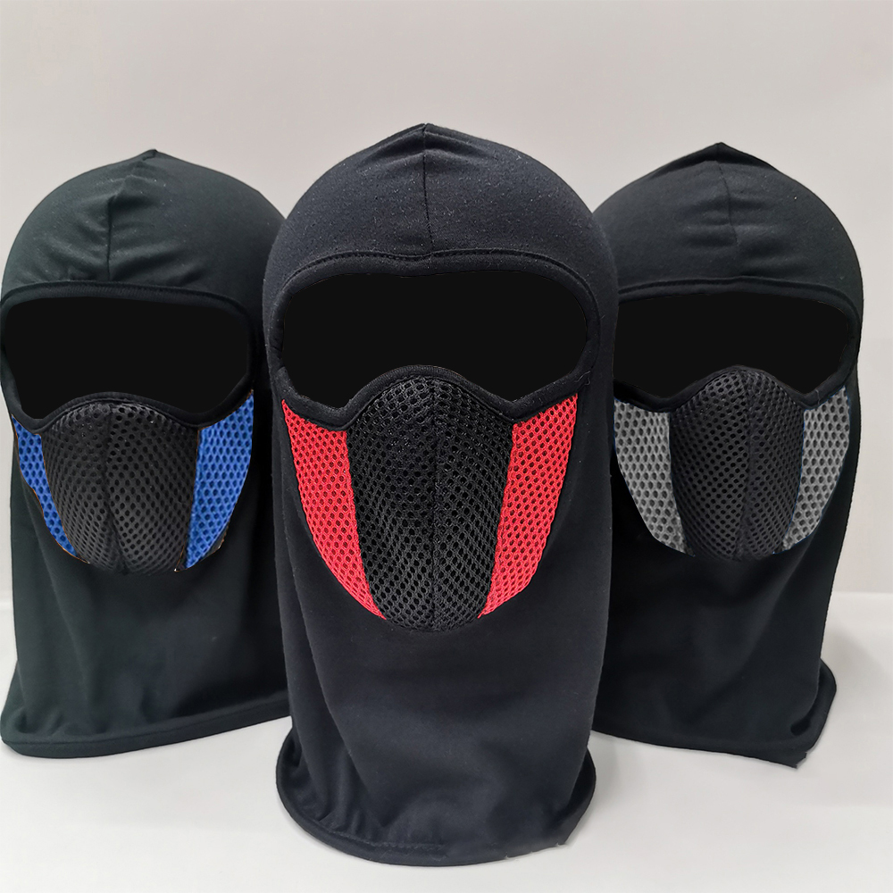 Mascarilla transpirable para motocicleta, mascarilla completa para motocicleta, casco de motocross