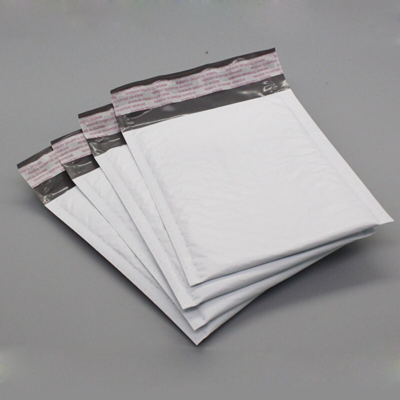 Bolsas de burbujas acolchadas para correo, sobres de burbujas de color gris plateado, grandes envíos, suministros de negocios, 50 Uds.