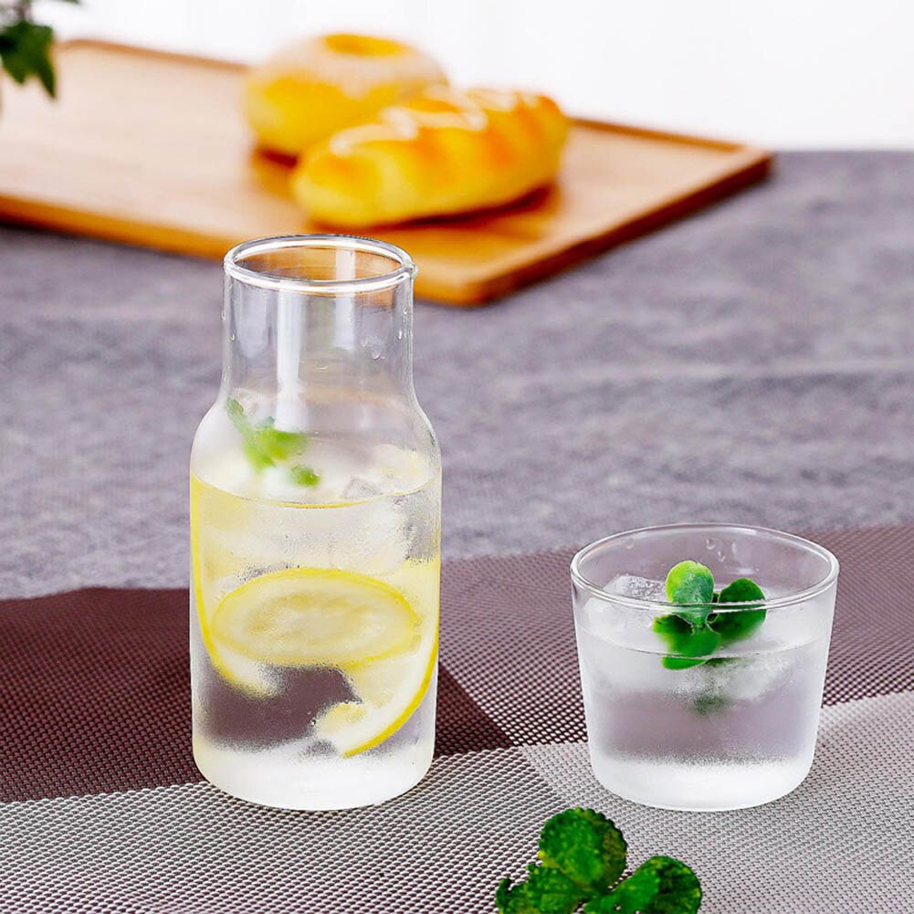 Glazen Water Container Opslag 2 In 1 Nordic Glazen Beker Met Deksel Hittebestendig Hoge Borosilicaatglas Koffie Bier cup Set