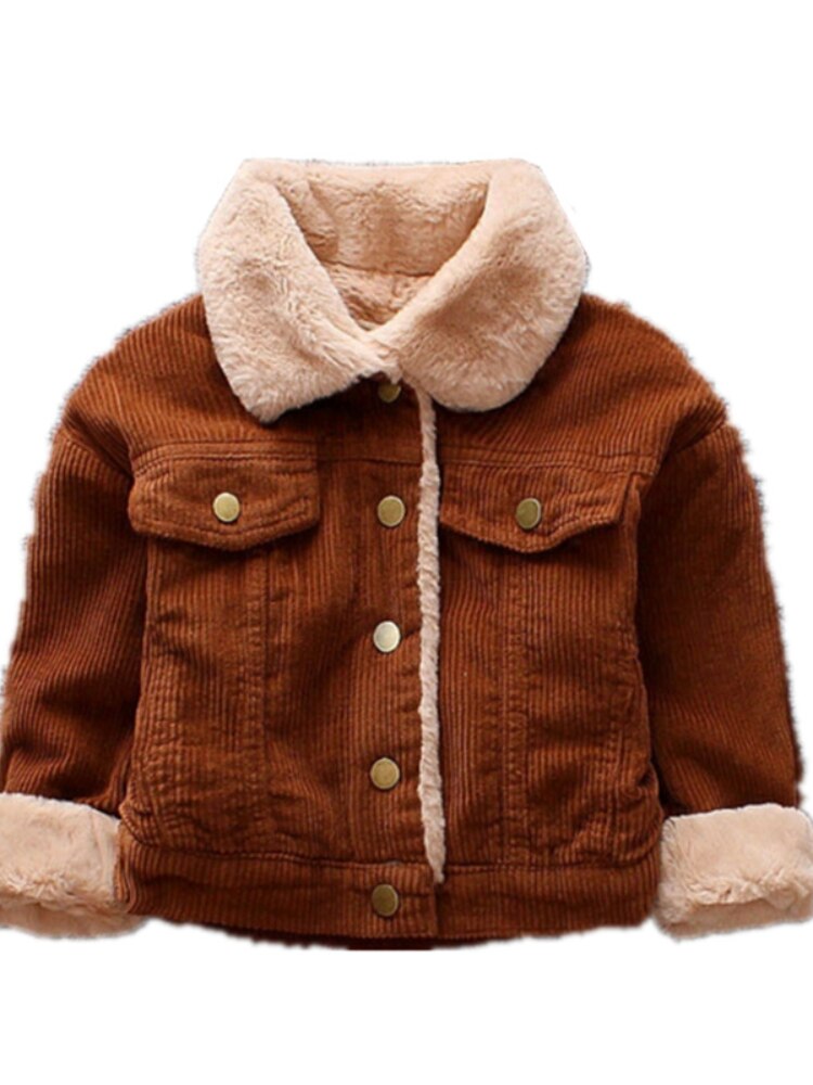 Baby Boys Jacket Winter Kids Boys Parkas Coat Thick Cotton Baby Clothes Casual Children Boys Outerwear Clothing Turn-down Collar