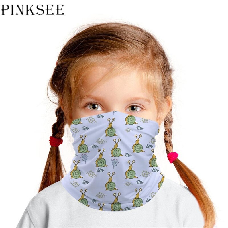 Pinksee barn bandana hals tub huvudduk polyester hals leggings bandana utsida vindtät mask tub halsduk