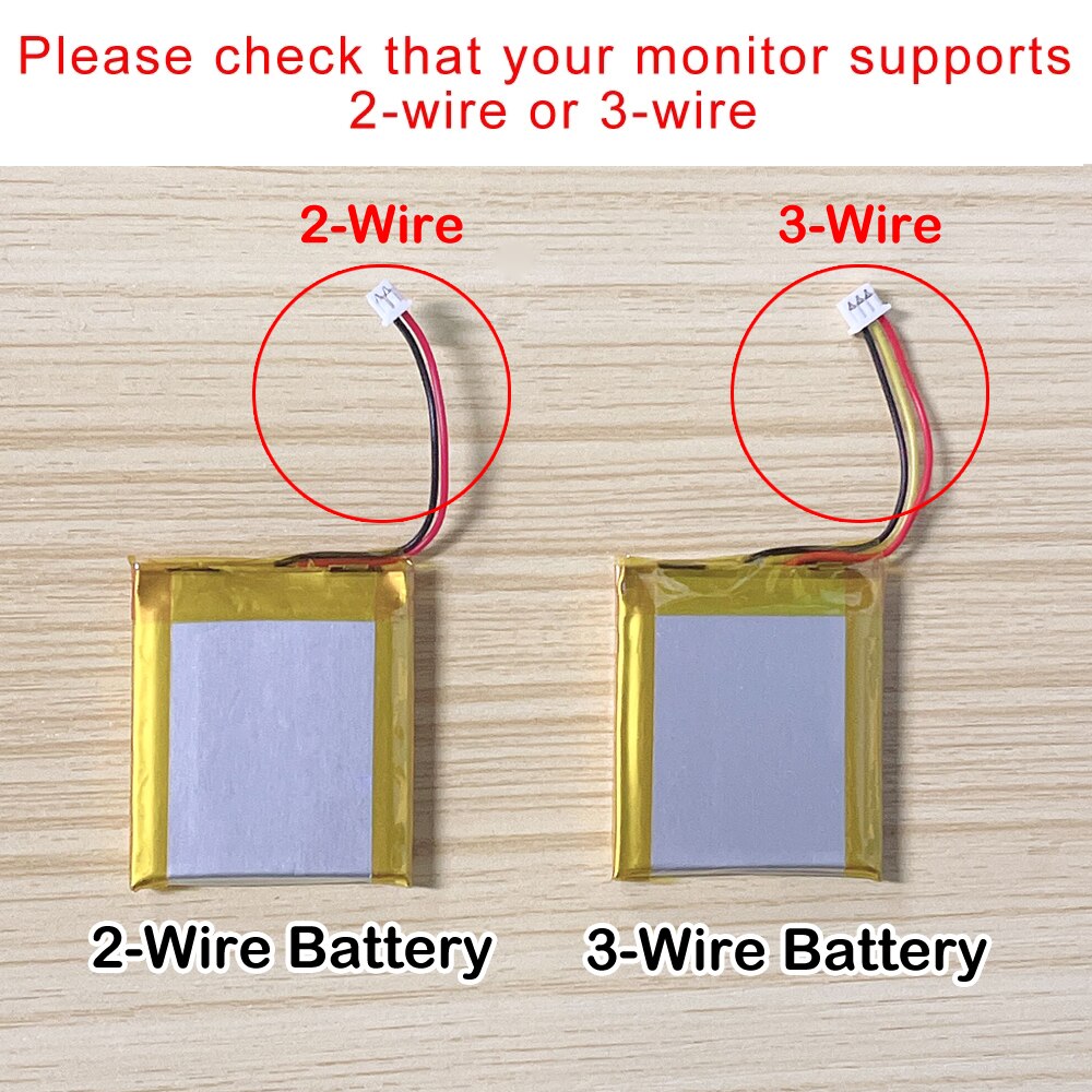 VB603 Baby Monitor Battery VB605 VB603 Battery ,3.7V 750mAh Replacement Battery USB Charger for Video Nanny Bebe Monitor BM603