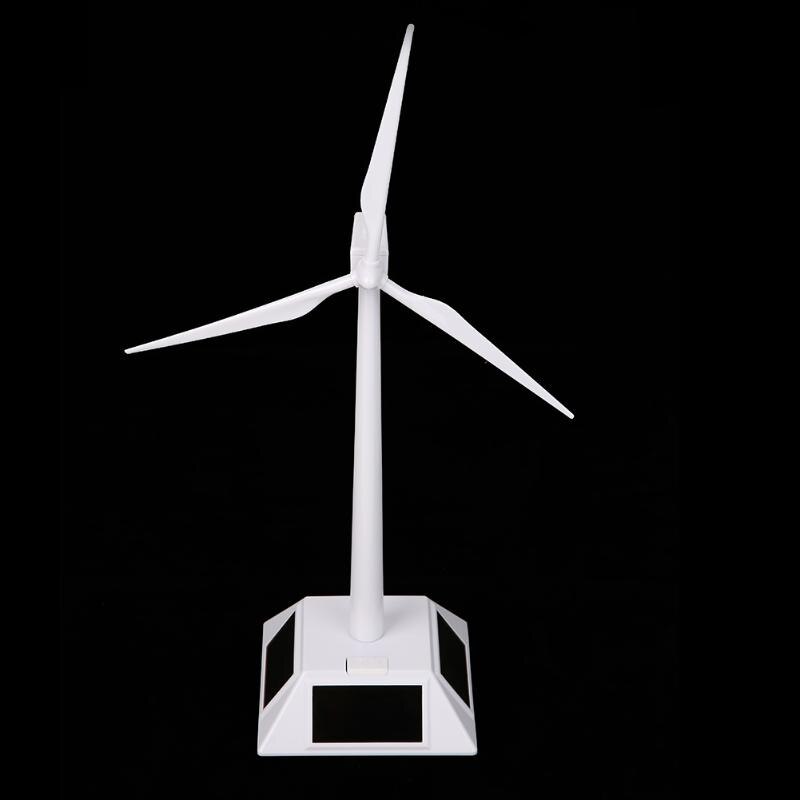 Soldrevet desktop model-soldrevne vindmøller vindmølle til børn uddannelsesmodel elektronisk gård vindmølle legetøj