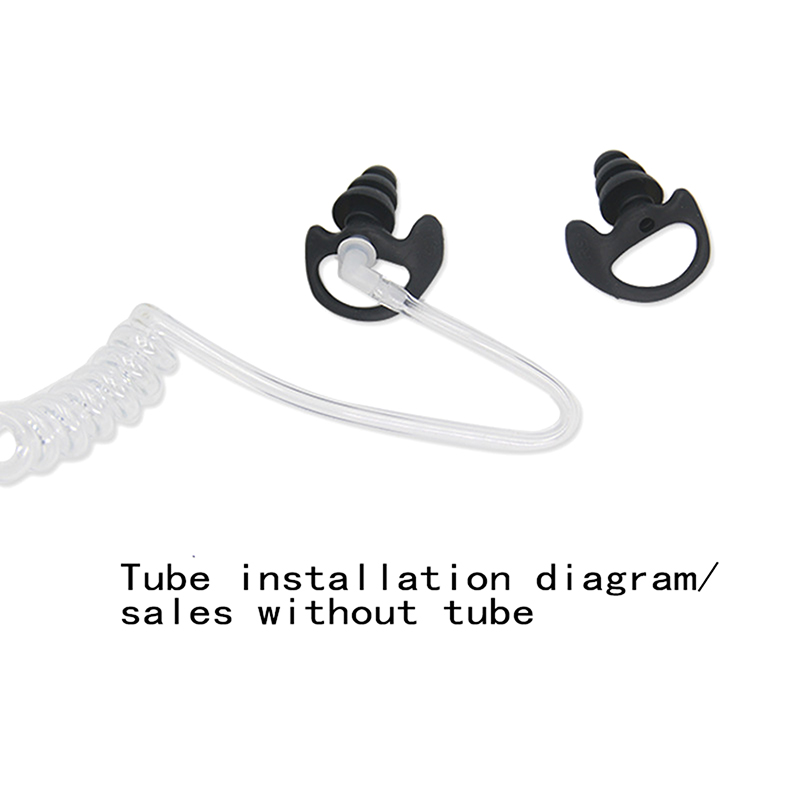 1 paio di auricolari sostitutivi in silicone morbido per auricolari per walkie talkie, radio bidirezionale portatile, auricolari