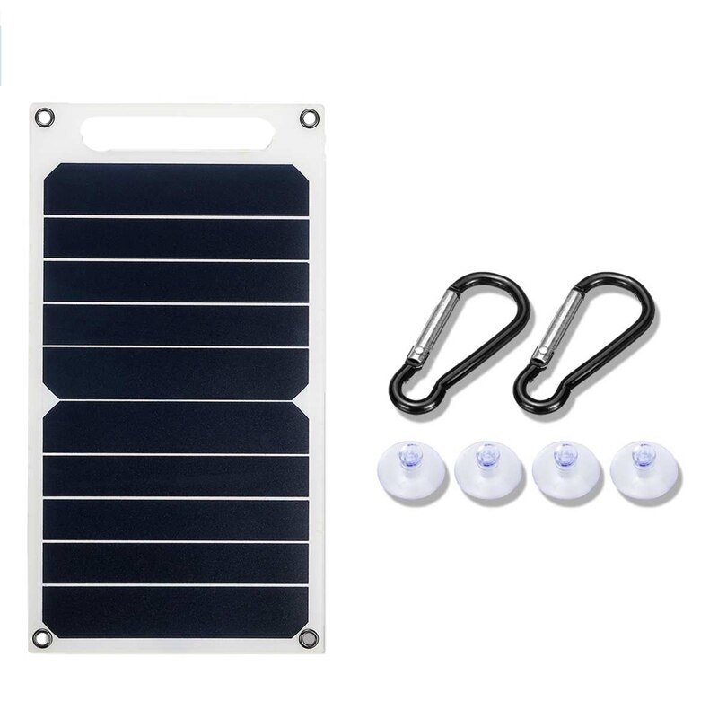 5V 6W Universal Solar Panel Light USB Charger Portable Power Bank for Phone Lighting Car Charger