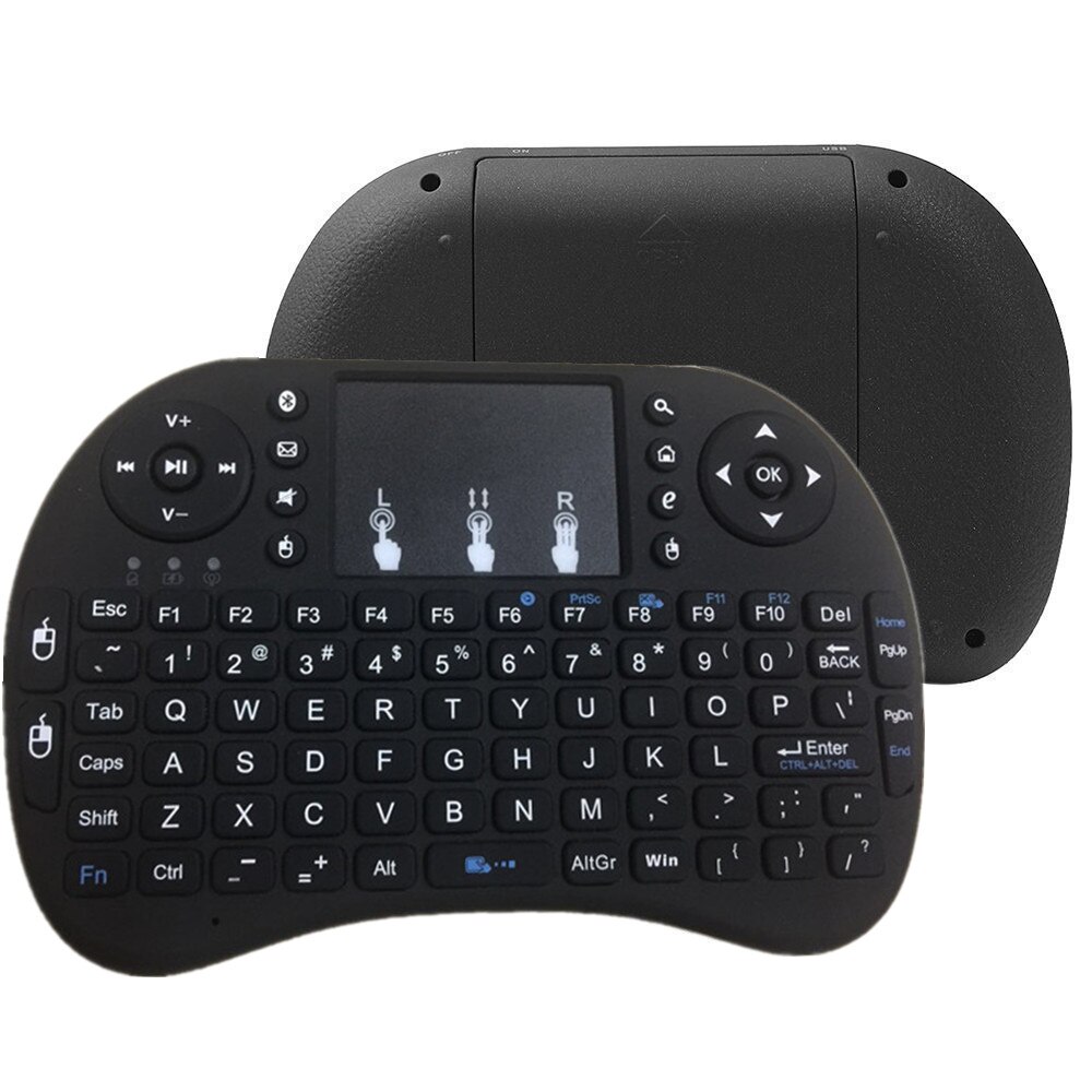3 Colors Backlit i8 Mini Wireless Keyboard 2.4ghz English rainbow Air Mouse with Touchpad Remote Control Android TV Box: no backlit