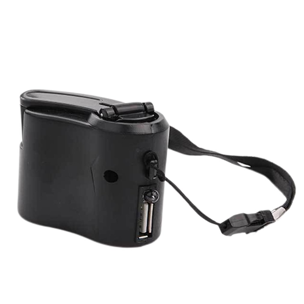Handkurbel Ladegerät Hand Generator praktisch Notfall Ladegerät Usb Ladegerät Notfall Ladung Usb: 2