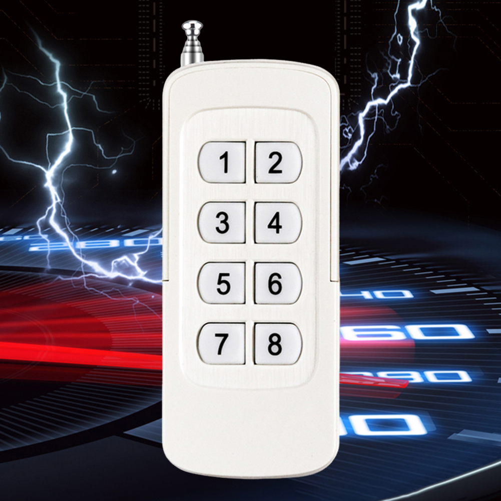 315MHz/433MHz Garage Door Gate Opener 6/8 Buttons Wireless Clone Switch Universal Distance Control Replacement for Vehicle Car
