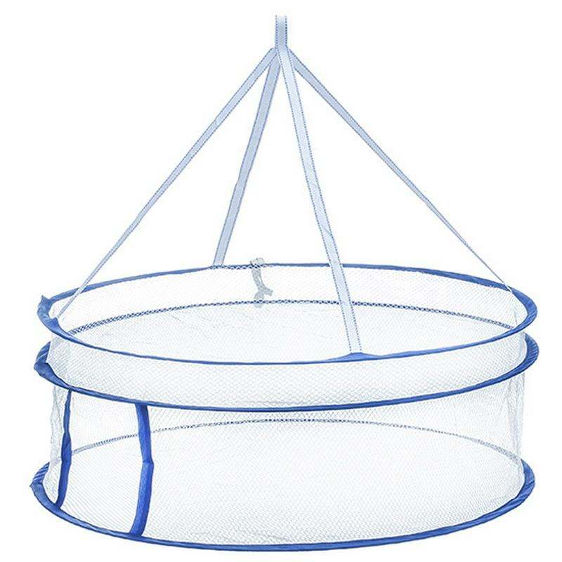 Dwuwarstwowe spinacze robić prania składane wiszące ubrania kosz na pranie suszarka netto bielizna przechowywania skarpet wieszak wieszak siatka