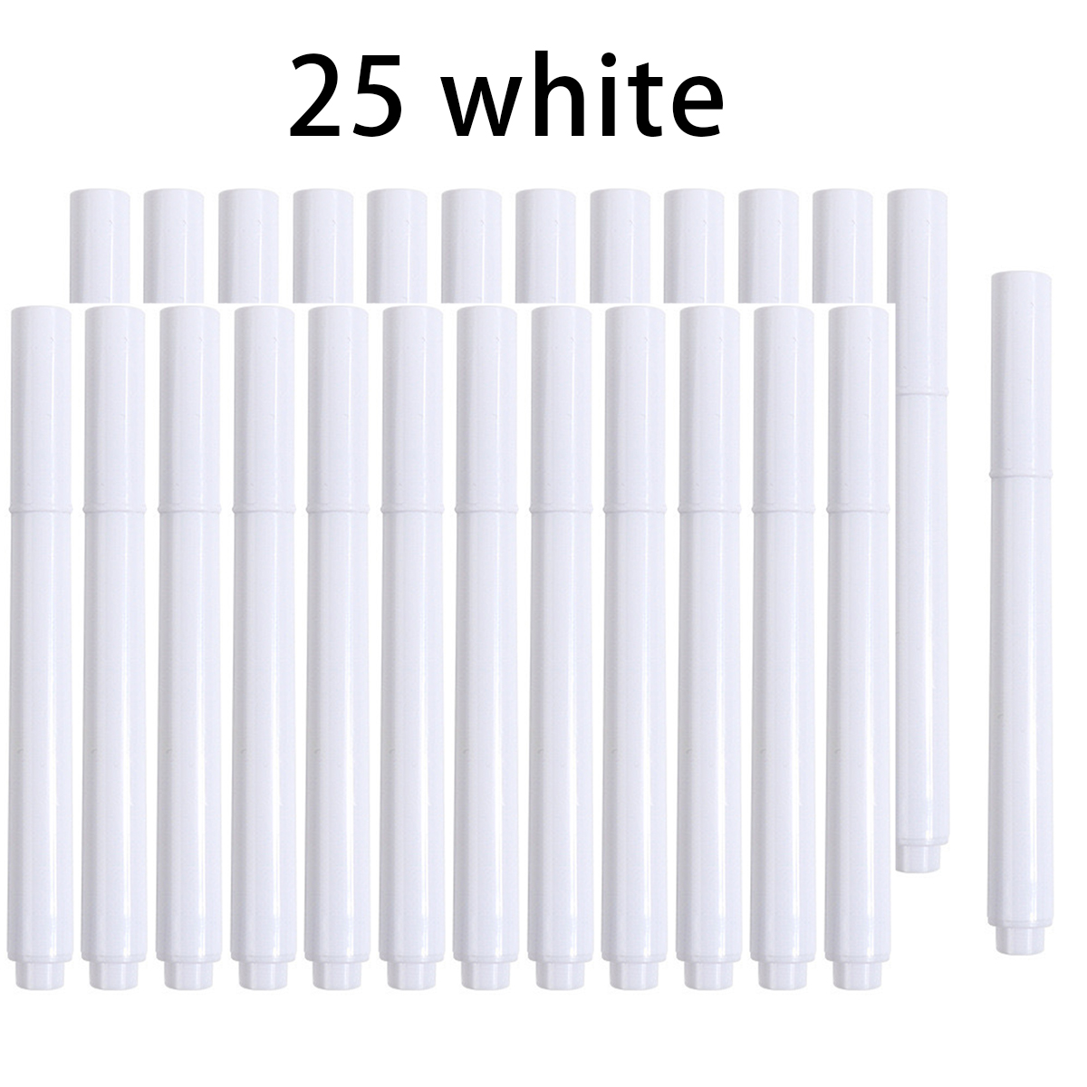 3-25 stks/set Wit/Kleuren Vloeibaar Krijt Uitwisbare Pen Marker Voor Glazen Ramen Elektronische Schoolbord Krijtbord Whiteboard marker: Light Grey