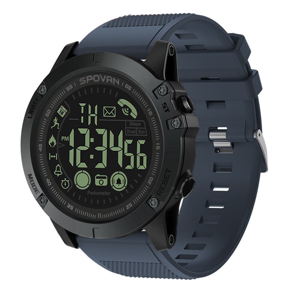 Bluetooth Stappenteller Sporthorloge Outdoor Digitale Smart Sport Horloge Mannen Stappenteller Horloge Voor Ios En Android 50M Waterdicht