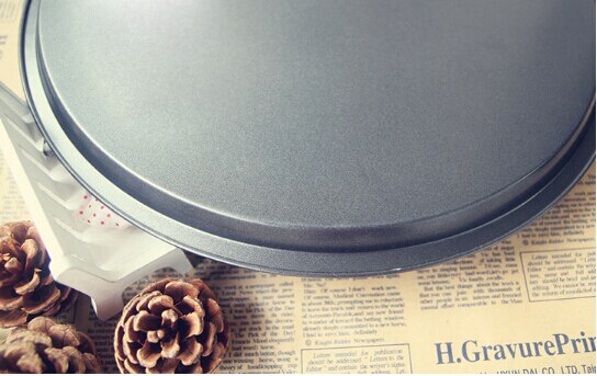 1 PC 12 inch Carbon Staal Pizza Pan Non Stick Ronde Plaat Cake Pizza Lade Bakken Roosteren Mal Vormlosproces bakvormen JC 0503