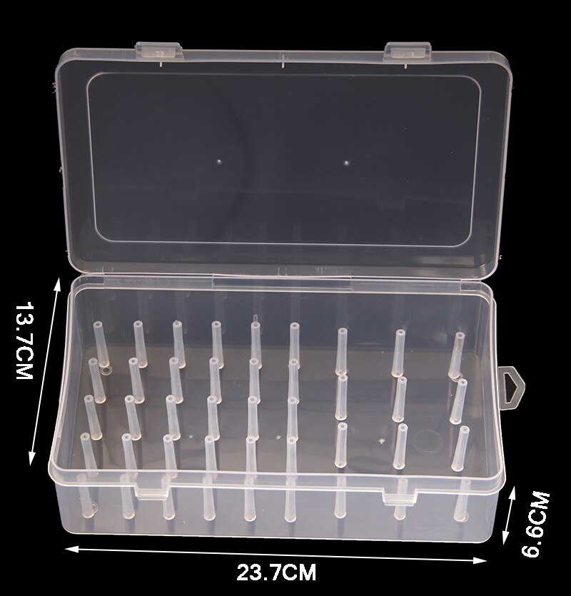 Empty Sew Threads Box Transparent Needle Wire Storage Organizer Containers Sewing Yarn Spools Storage Case Empty Sew Threads Box