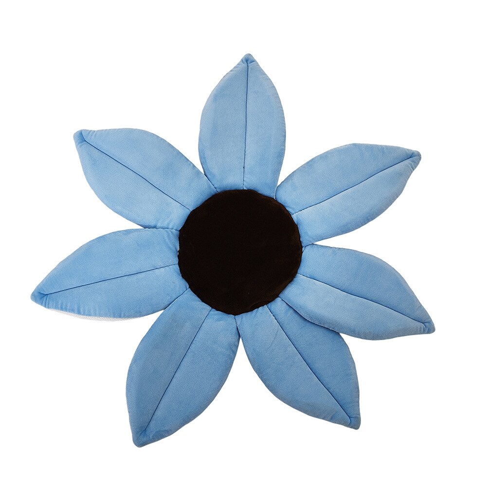 Bañera antideslizante de flores para bebé, soporte para baño de seguridad infantil, cojín para bañera, tapete para asiento de Ducha: light blue