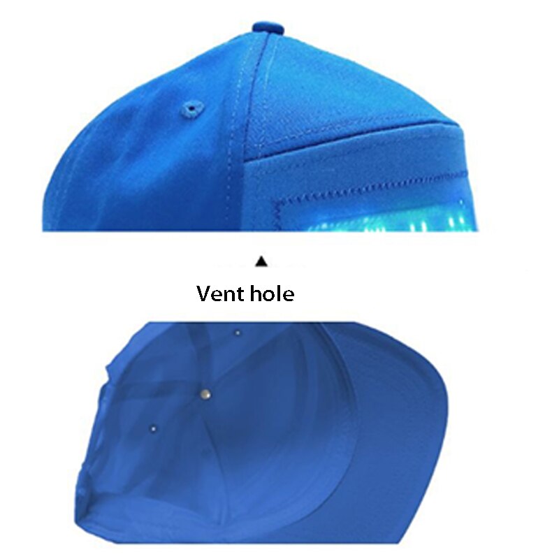 Sombrero LED que brilla con aplicación para teléfono móvil, se desplaza de forma inalámbrica, Bluetooth, pantalla Flexible, gorra LED, pantalla de mensajes