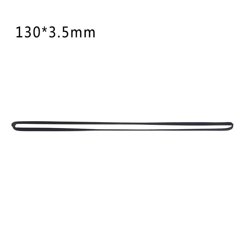 Pladespiller pladespiller rem udskiftet gummi flad drivrem 3.5mm bred til phono optager walkman dvd cd-rom repeater: 130mm