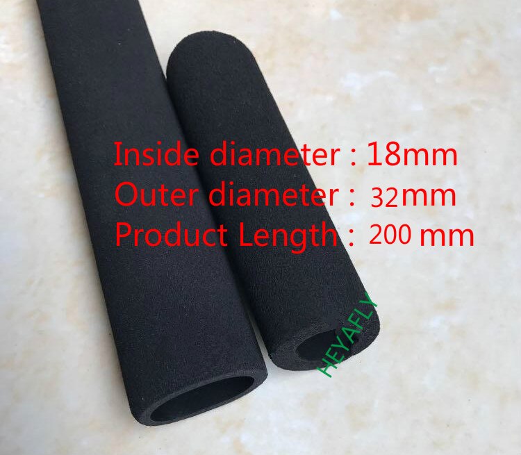 2 szt. Odlewanie gumy z tworzywa sztucznego NBR gąbka ręczna obudowa Fitness sportowy rower piankowy szlifowanie gąbka piankowa tube body parts: 18mm 200mm