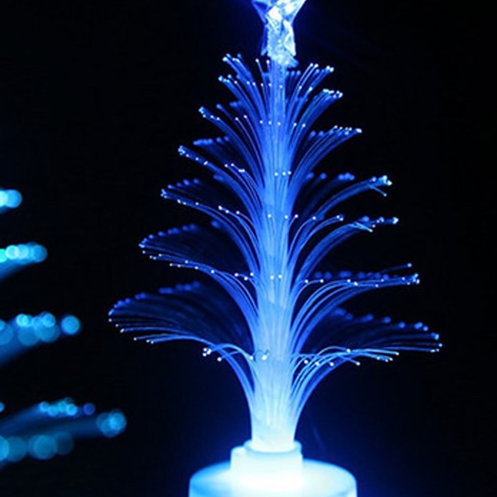 Romantisch Cadeau Kleurrijke Glasvezel Kerst Creatieve Kleurrijke Flash Kerstboom Nachtlampje