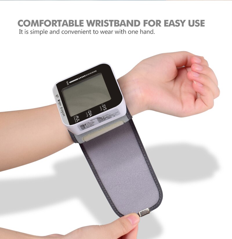 Smart Watch Blood Pressure Monitoring Electronic Wrist Pulse Sphygmomanometer Digital BP Monitor Detector for Healthcare