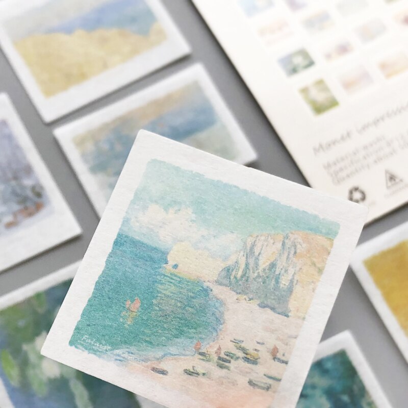 50 pcs/lot INS photo landscape Blockbuster stickers aesthetic Decorative Scrapbooking Material Sealing Stick Label Diary Album