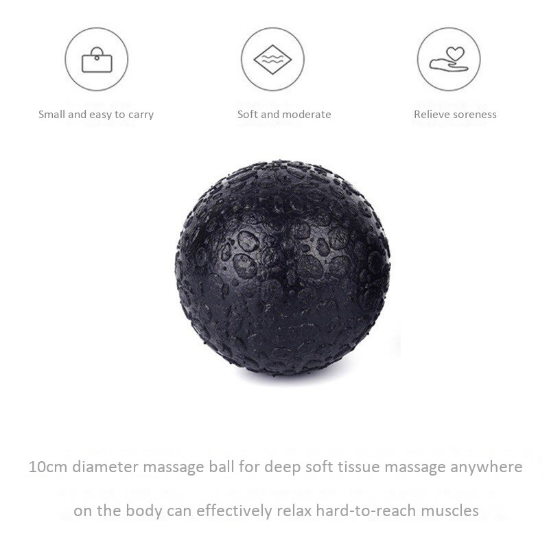 1 st fitnessboll högdensitetsmassageboll lätt träningsboll 10cm för myofascial frisättning djupvävnadsterapi yoga