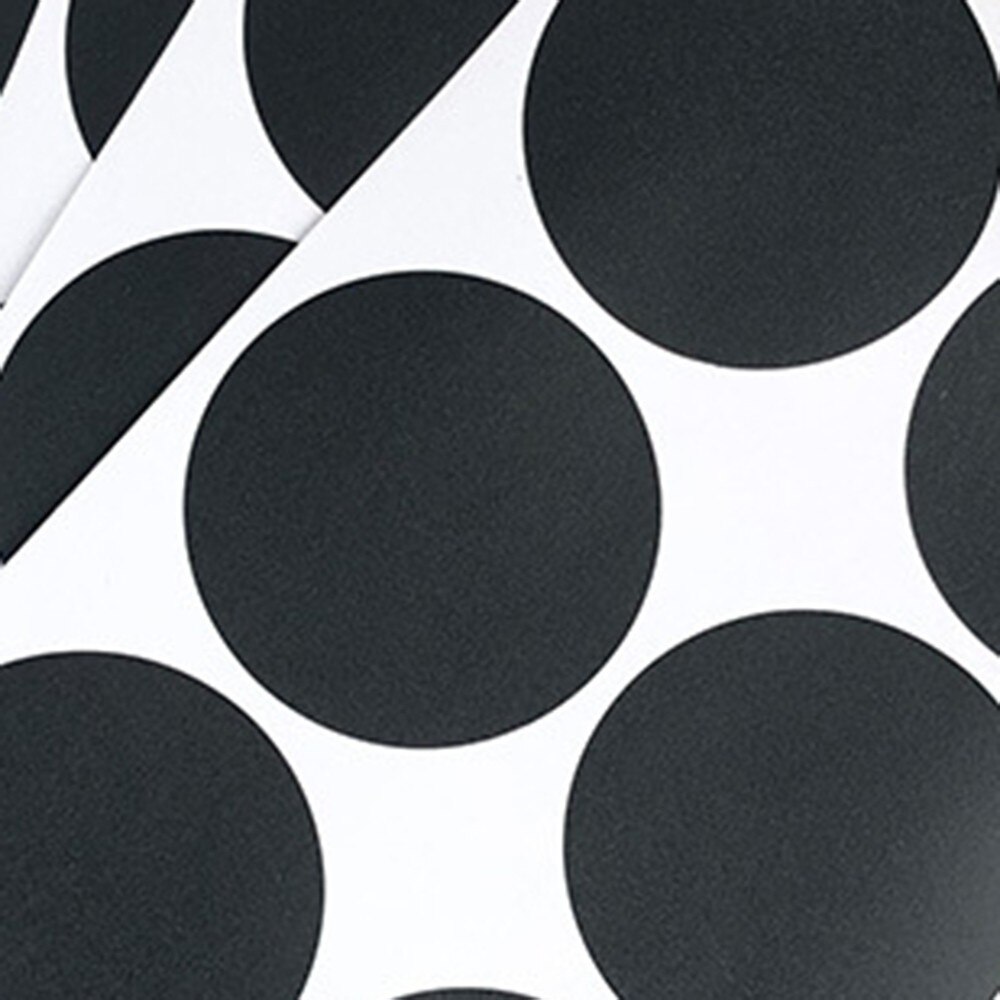 Black Label 5 cm Diameter Round Frosted Blackboard Sticker Small Label Glass Perfume Bottle Sealed Cans Label 6pcs/set