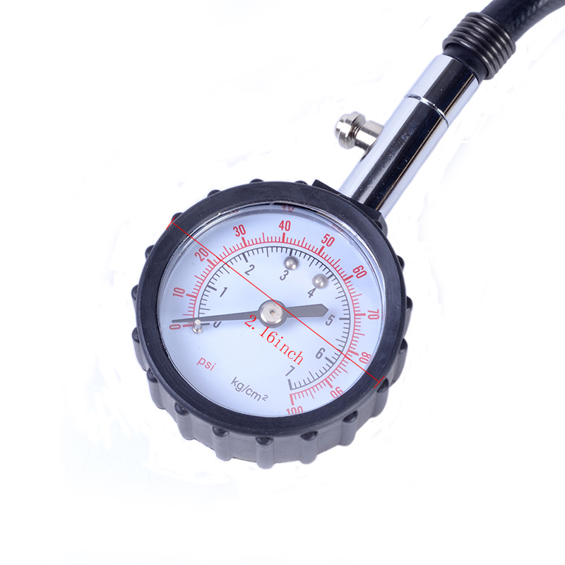 Auto Fiets Motor Band Band Luchtdrukmeter Meter Lange Buis Voertuig Bandenspanningscontrolesysteem Diagnostic Tools