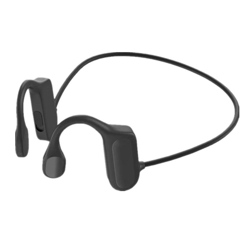 BL09 Bone Conduction Hook Earphone Wireless Bluetooth Headset Ear Stereo HIFI Sports Headphones With Microphone: black