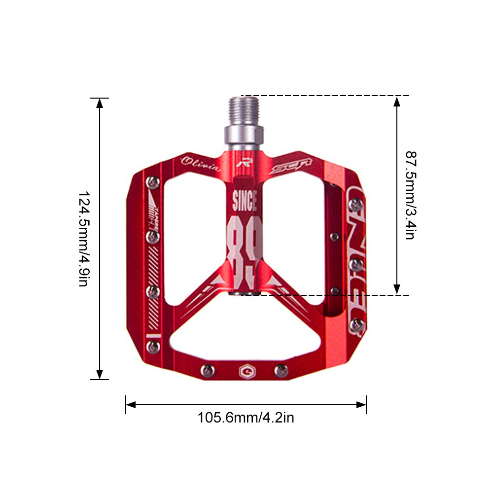 Aluminium Platte Fiets Platform Pedalen Mtb Pedalen Mountainbike Pedalen Fiets Pedaal