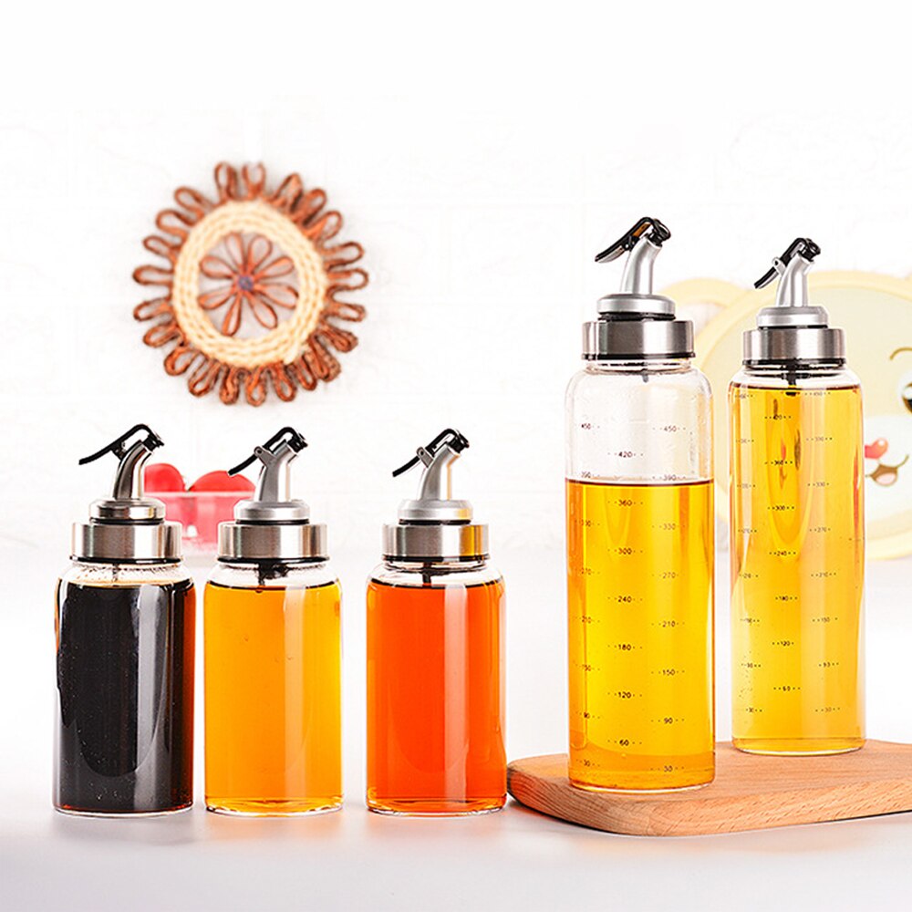 Glas Dispenser Olie Fles Met Dispenser Koken Voor Kruiden Jus Boten Japanse Gerechten Meten Fles Keuken Benodigdheden