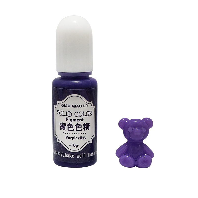 QIAOQIAO FAI DA TE 10g UV Resina Pigmento di Colore Dello Smalto di Colla Solida per Stampo In Silicone Monili Che Fanno FAI DA TE Fatti A Mano Artigianato: Purple