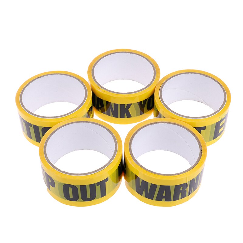 1Pc Waarschuwing Tape Diy Sticker Voor Mall Winkel School Gevaar Voorzichtigheid Barrière Herinneren Werk Veiligheid Plakband 48Mm * 25M