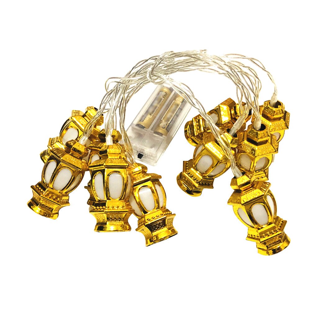 Guirlande lumineuse Led Eid Mubarak, rideau lumineux décoratif pour ,: Default Title