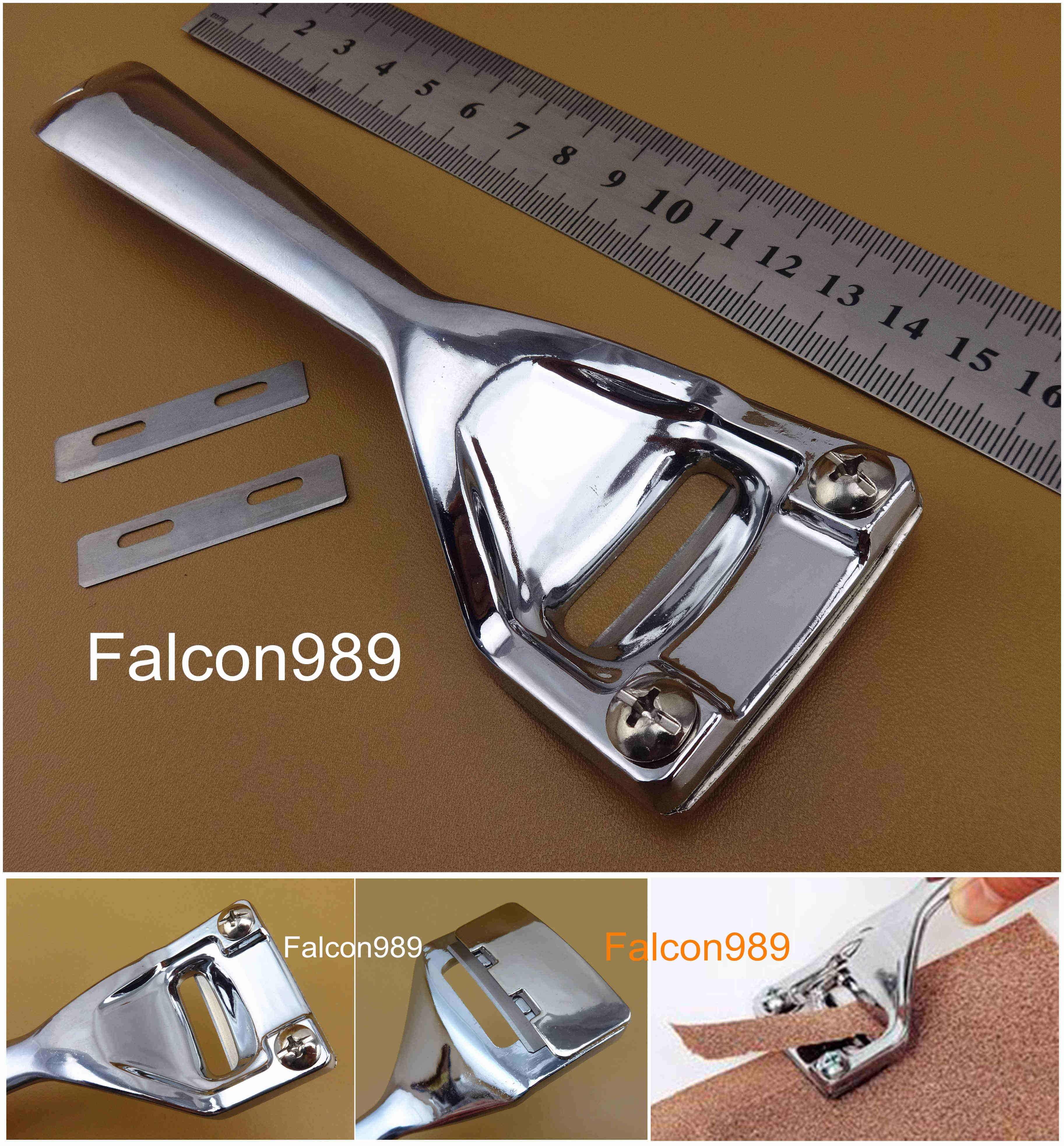 10kinds Leather Craft Super Edge Skiving Skiver Thinning Leather Folds Seams Tool - Edger Creaser Groover Skiver Beveler Knife