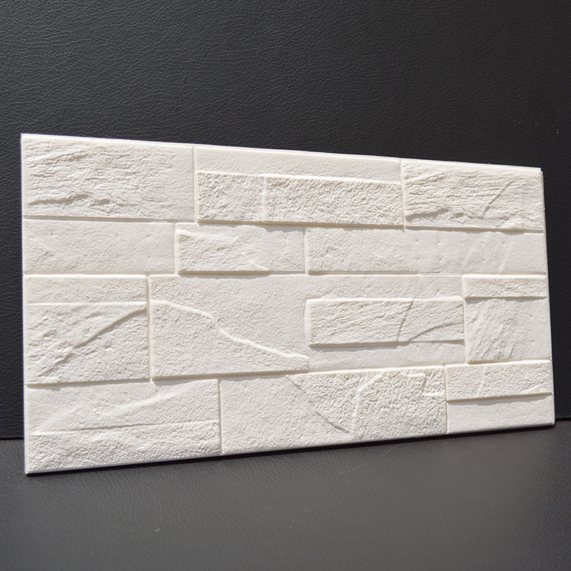 3D Wall Stickers Self-Adhesive Wallpaper Wall Decals Wallpaper Waterproof Sticker Papel De Parede Home Decor Papel De Parede 3D: White