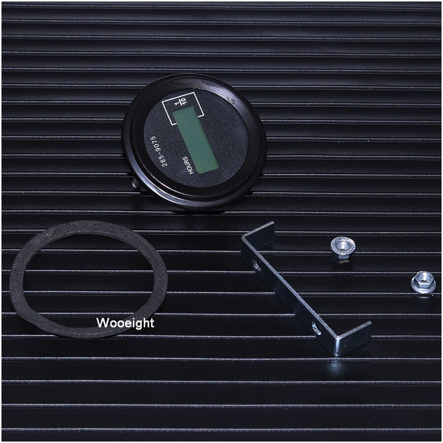 Contador de horas mecánico redondo para coche, contador de tiempo para gato, generador de coche diésel, Motor de gasolina, excavadora, Tractor, Motor DC12, 36V