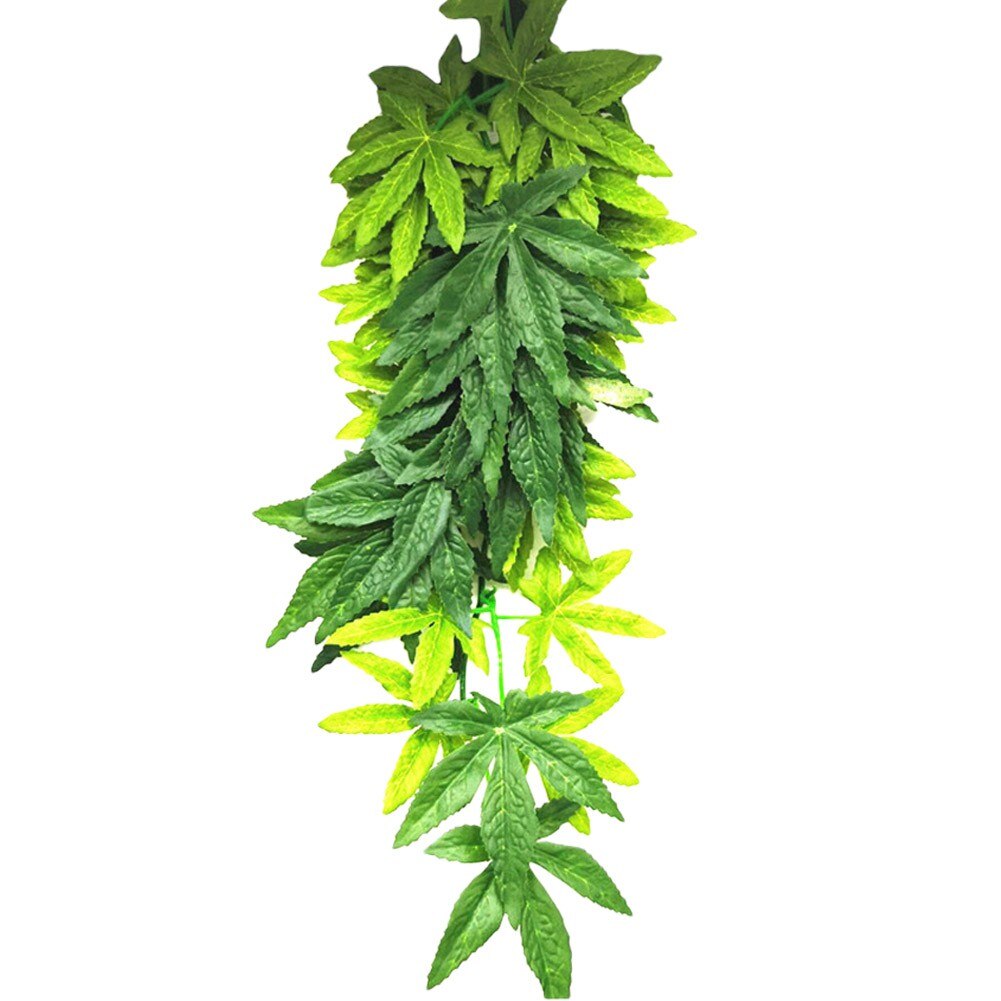 11.81 " Wall Hanging Vine Decoration Bamboo Leaves Reptile Plants Rattan Plants Artificial Foliage Garden Decor, Multi-choice: 1