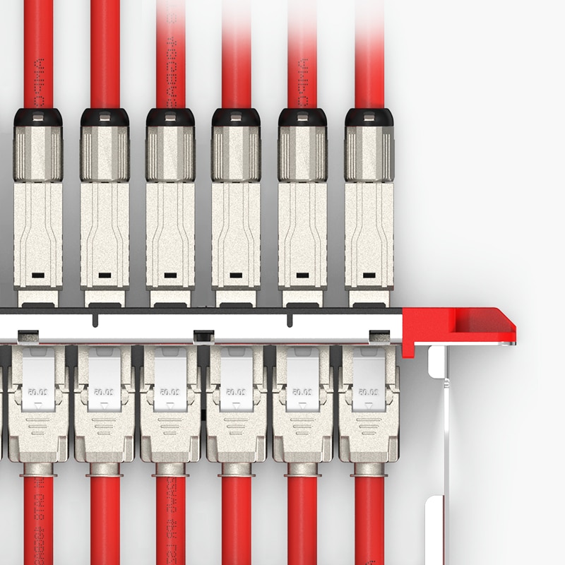 AMPCOM-Herramienta de terminación de campo de enchufe Modular blindado Cat8, sin herramienta, 40G, 2Ghz, 22-24AWG, compatible con Cable Cat7A y Cat8, 2 uds.