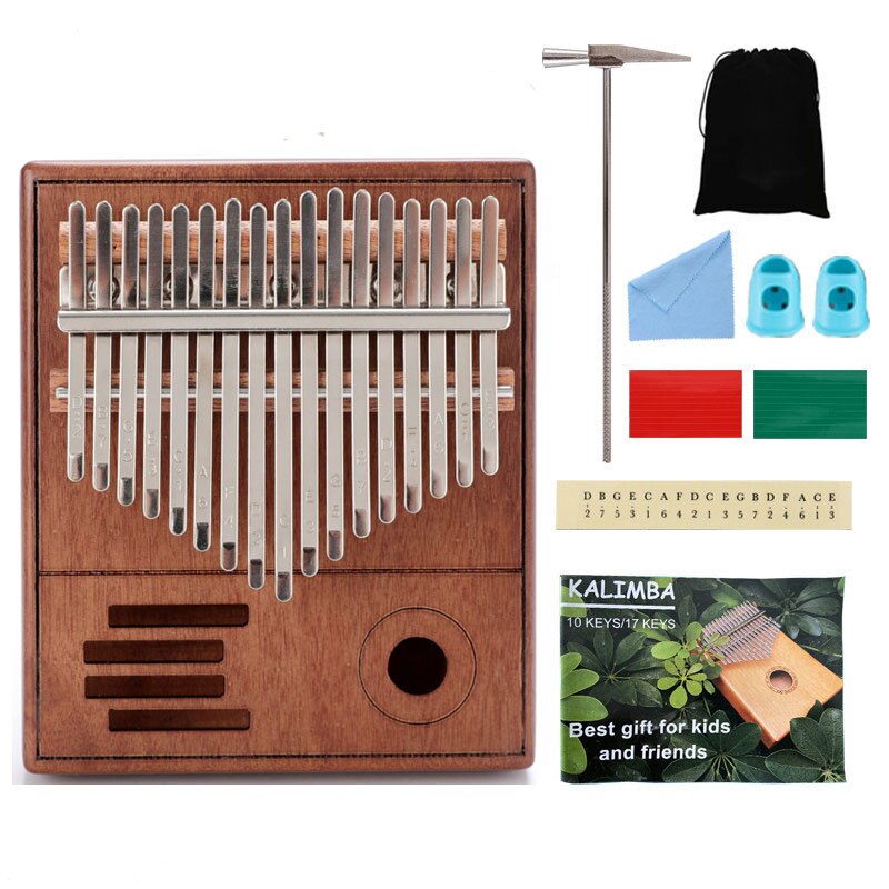 21 key kalimba acacia music instrument 17 keys finger thumb piano upgrade handguard musical 30 key machine