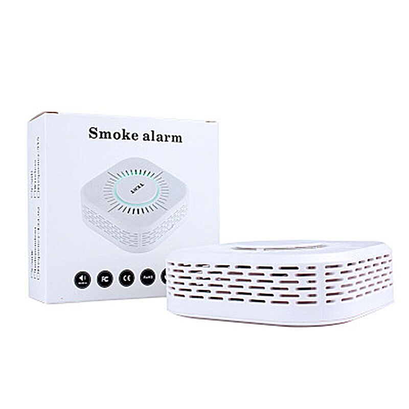 Détecteur de fumée détecteur de fumée d'incendie indépendant détecteur de fumée système d'alarme de sécurité à domicile alarme sonore et lumineuse