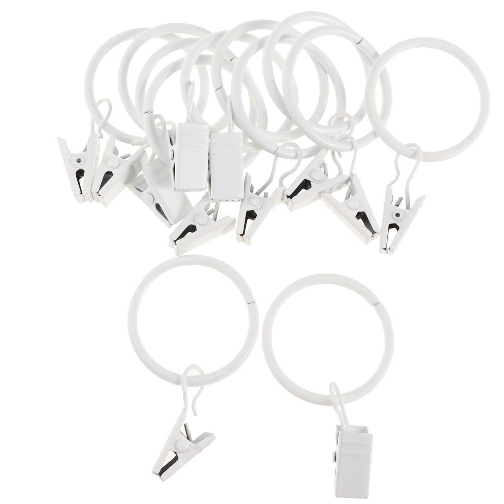 12er Pack Vorhang clips mit Haken, rostfreie Metall vorhänge