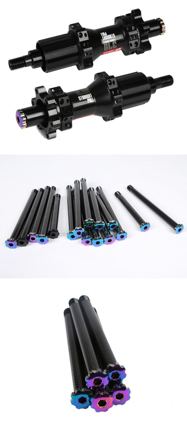 Karbon mtb navaksel gjennom aksel 12/15mm landeveissykkel foran baknav spyd hjulaksel navaksel 15 x 100 12 x 100 12 x 142 12 x 148 15 x 110