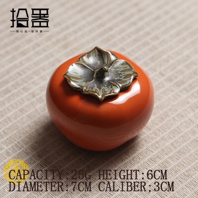 Keramische theebus koffiedoos puer groene theebus opbergdoos verzegelde pot minifles kruidencontainer reisbus: Kaki busje