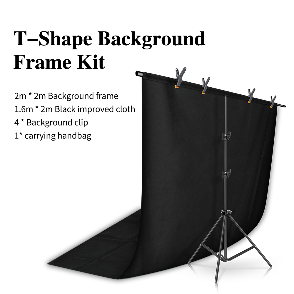 Soporte de fondo para fotografía, sistema de soporte Chromakey, Kits de luz, Video, poliéster, algodón, estudio fotográfico con bolsa de transporte, 2m x 2m: Fucsia