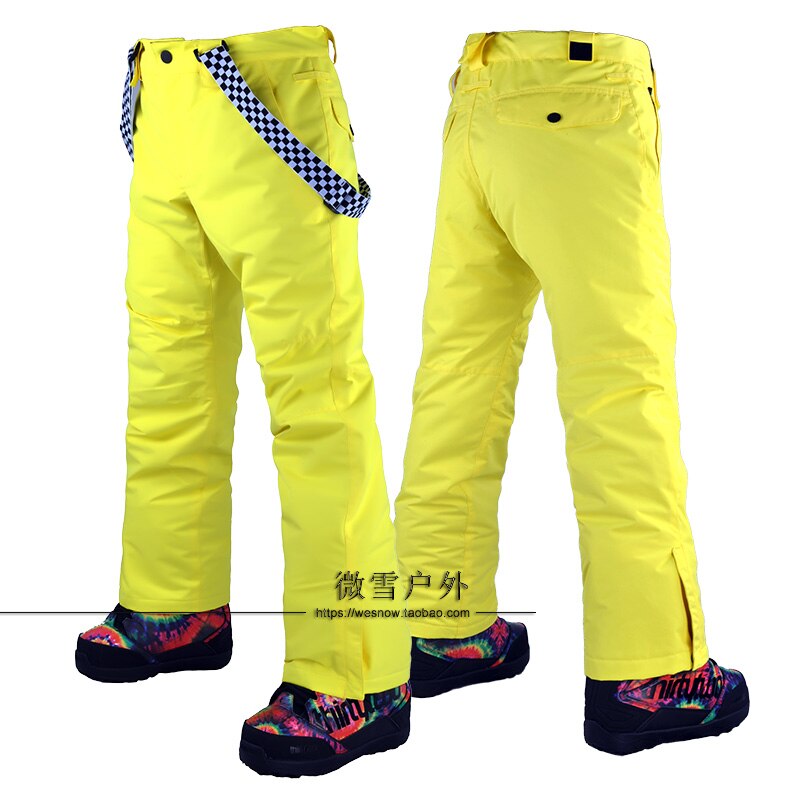 Mannen Ski Broek Merken Outdoor Sport Bretels Broek Mannen Winddicht Waterdichte Warme Winter Sneeuw Snowboard