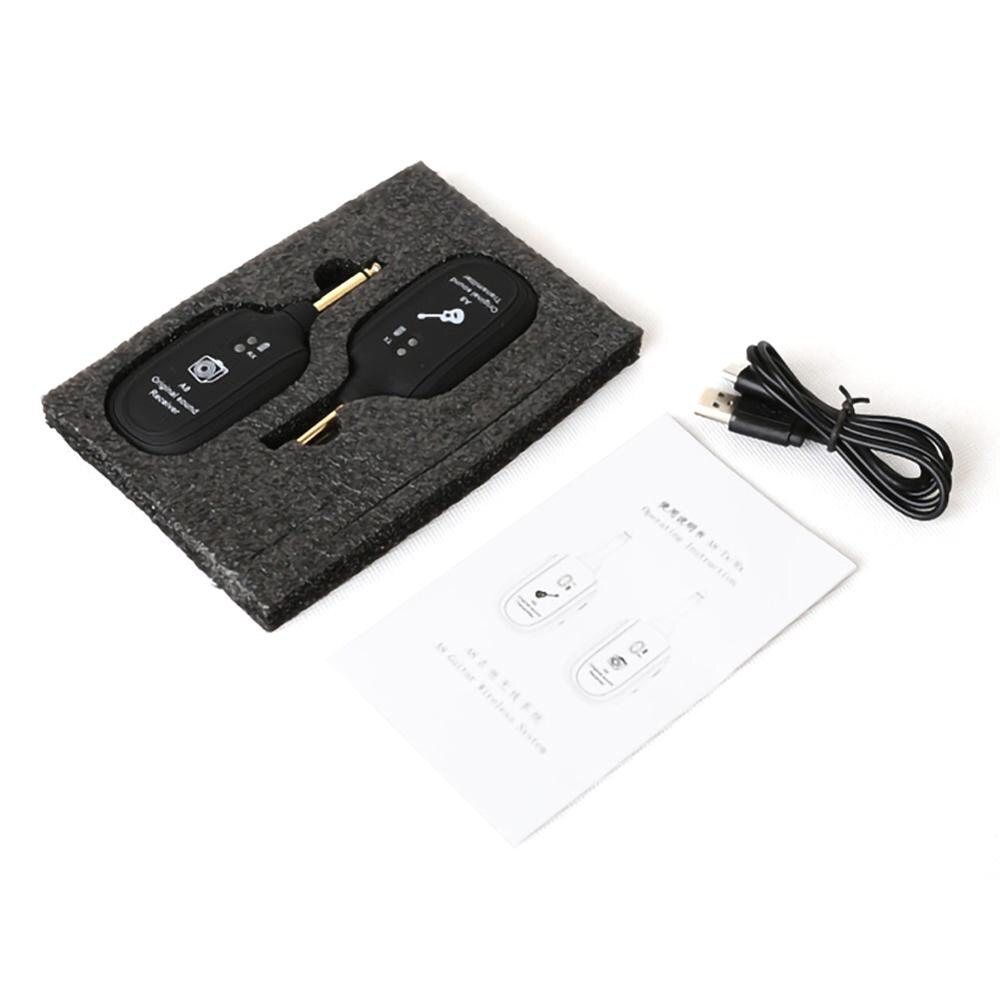 Wireless Guitar System Transmitter Receiver Built-in Rechargeable Built-in Wireless Rechargeable Guitar Transmitter: Default Title